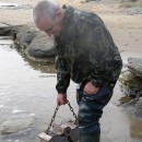 Подготовка дночерпателя для отбора бентосных проб